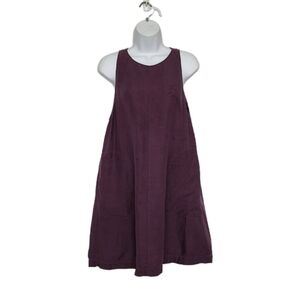 Aritzia Wilfred Sleeveless Linen Blend Trompette Dress Size Small Purple.